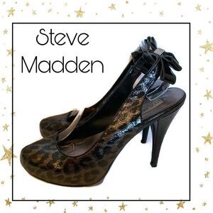 Steve Madden Cheetah Patent Women’s Heels 10
